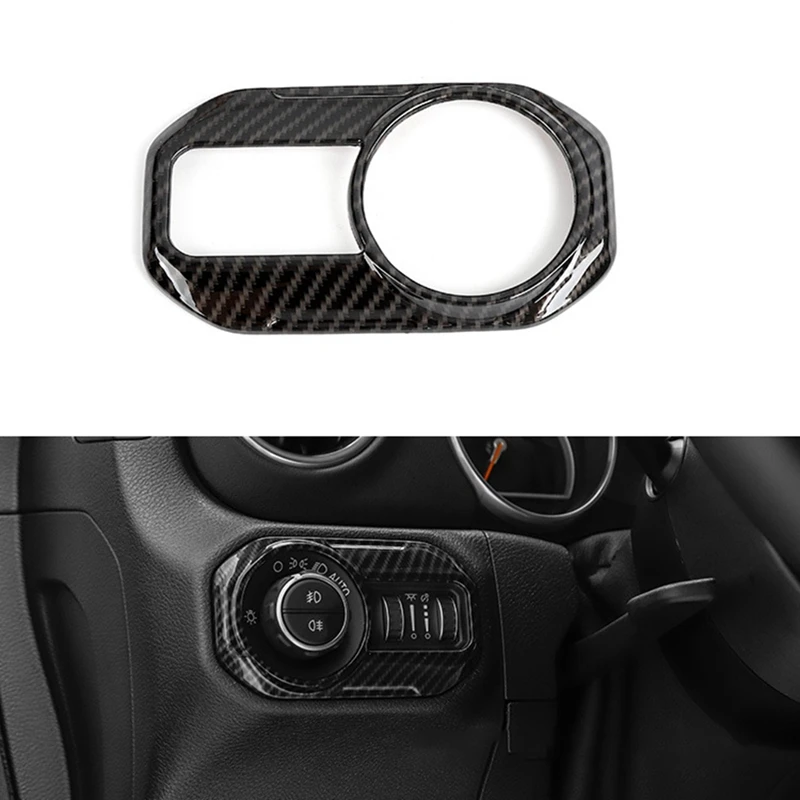 Fit For Jeep Wrangler JL Gladiator JT 2018-2022 Car Headlight Switch Button Decor Cover Stickers Interior Accessories