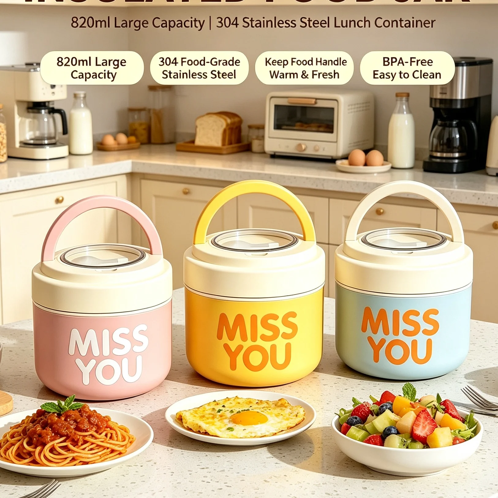 304 Stainless Steel Insulated  - огляд і ціна Stainless Lunch Box
