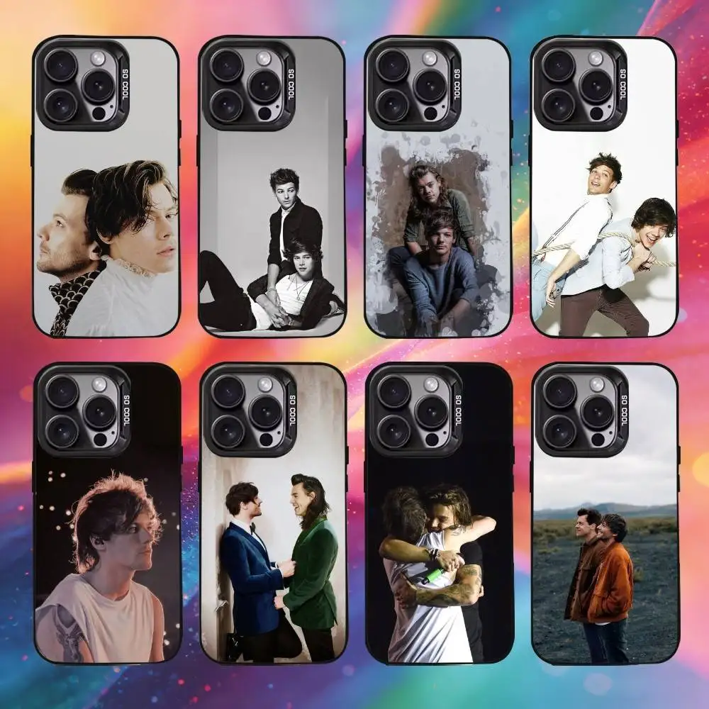 

L-Larry S-Stylinson Gay Singer Phone Case For iPhone17, 16,15,14,13,12 Pro Max Black Candy Matte Shockproof Cover