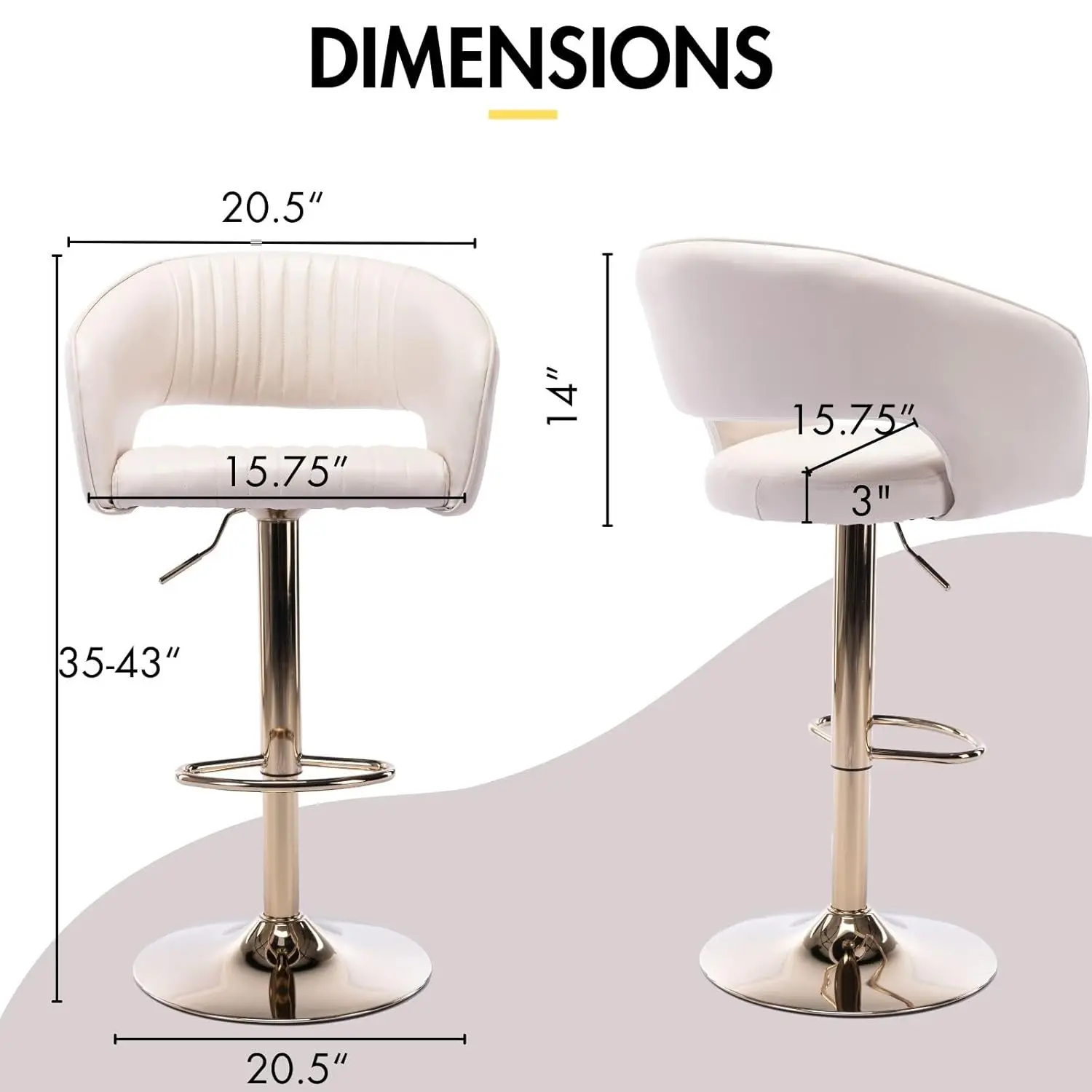 Thumbnail 2 - #3 Trending Adjustable Bar Stools Right Now
