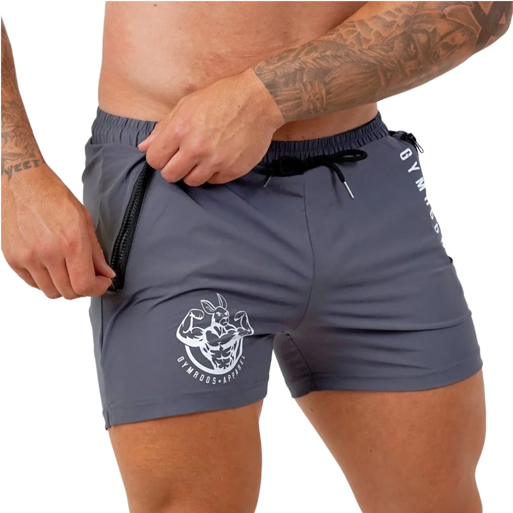 2024 Summer Bodybuilding Shorts Men Casual Quick Dry Bermuda Gym Fitness Crossfit Training Pants Male Beach Swim Trunks Bottoms