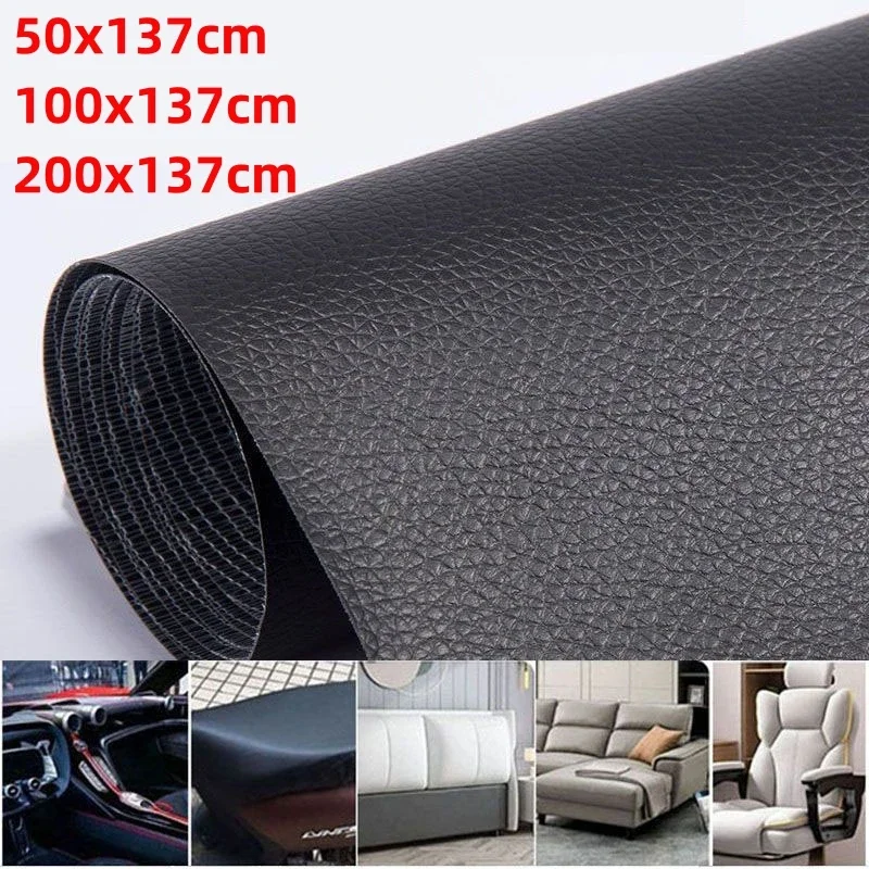 

Self-Adhesive 200x137CM DIY Self Adhesive PU Leather Repair Patches Fix Sticker for Sofa Car Seat Table Chair Bag Shoes Bed