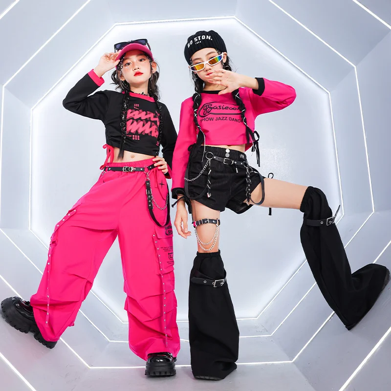 

Japanese Korean Style Teens Girl High Street Clothes Set Kids Street Wear Young Ladies Hip-hop Costume Child Hiphop y2k Outfit