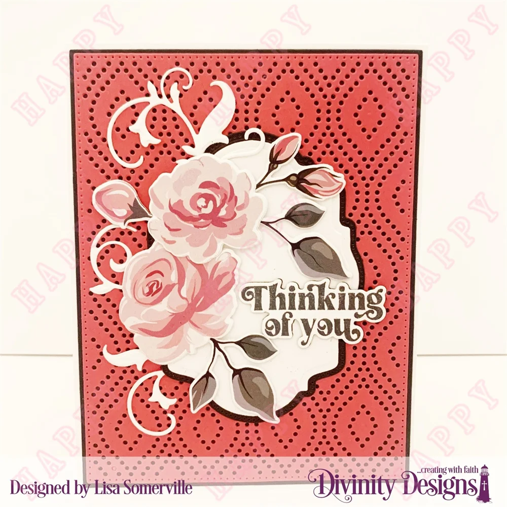 Large Window with Perforated Wavy Petals Cutting Die Hot-Foil and Stamps Scrapbook Diary Decoration Embossing Greeting Card Mold