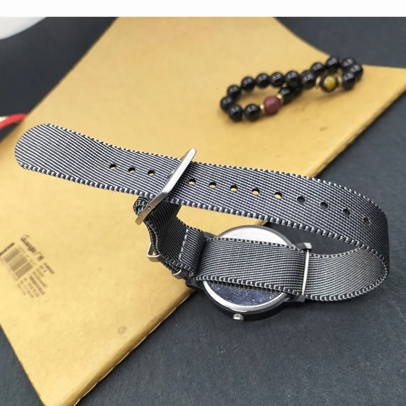 Single Layer Nylon Strap, Premium, 18.20.22 Impermeável Sports Watch Acessórios
