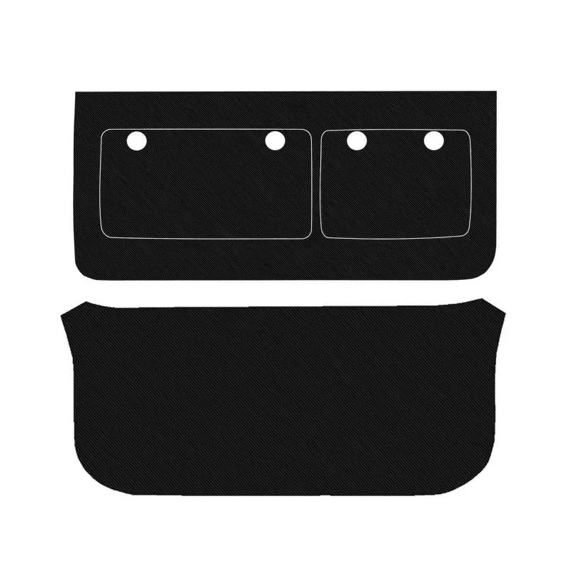 

For Toyota BZ4X EA10 PRADO J150 2022-2025Car PU Leather Mat Anti-kick Carbon Trunk Weather Dustproof Protection Tailgate Sticker