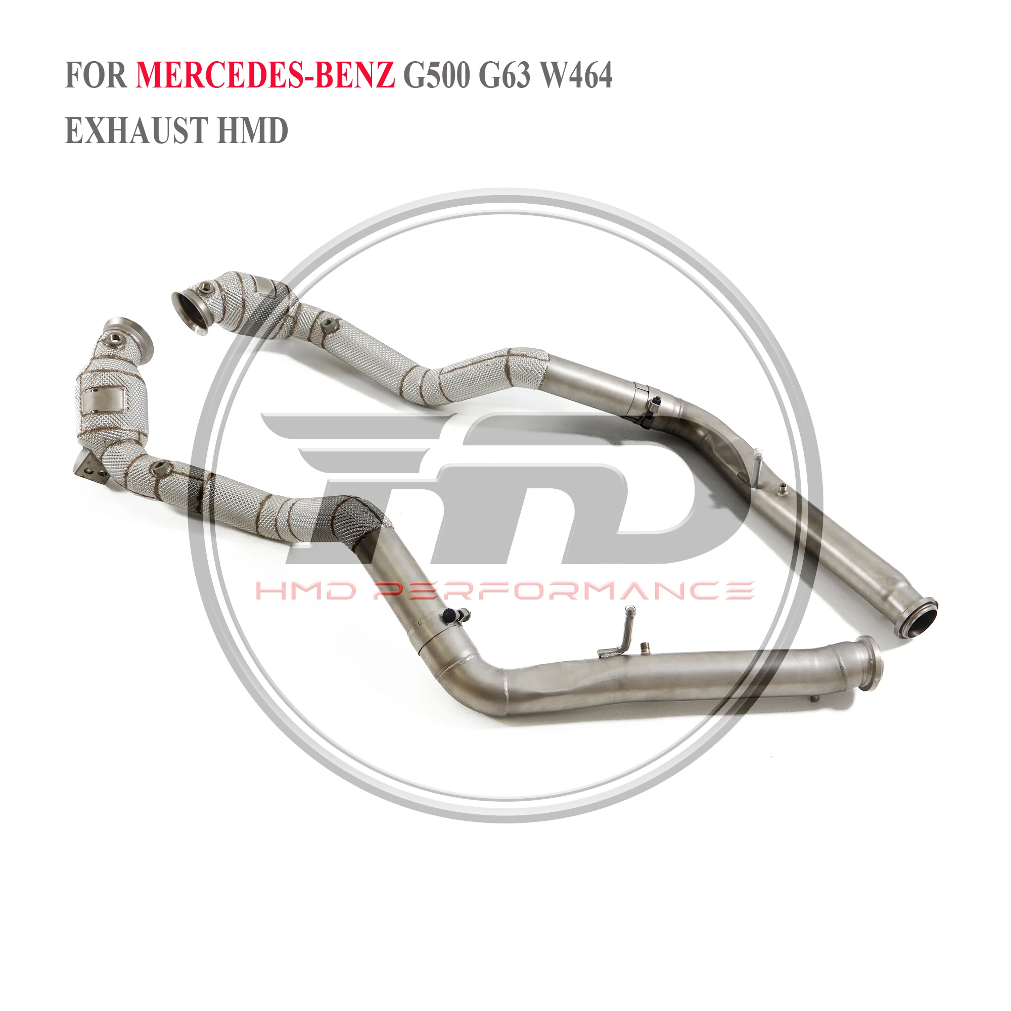 

HMD Stainless Steel Exhaust System High Flow Performance Downpipe For BENZ G500 G63 W464 2018~2020 Modification Electronic Valve