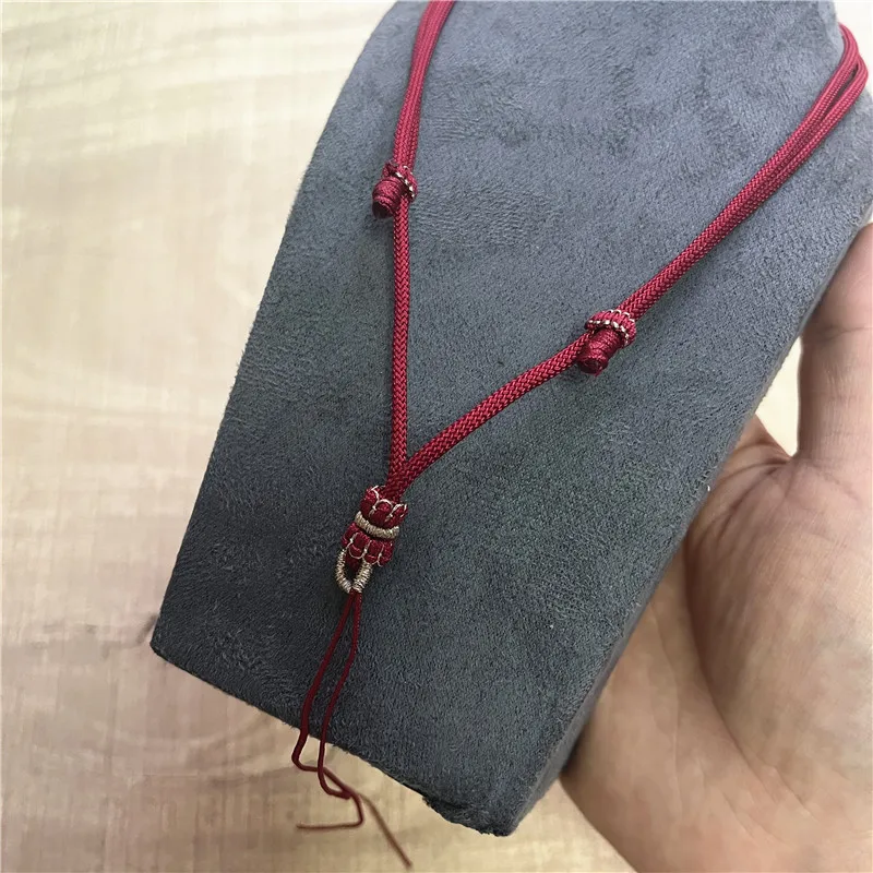 Rope Necklace Hand Knitted Chain Adjustable Pendant for Needlework Exquisite Necklace Woman Jewelry Making Diy Accessories