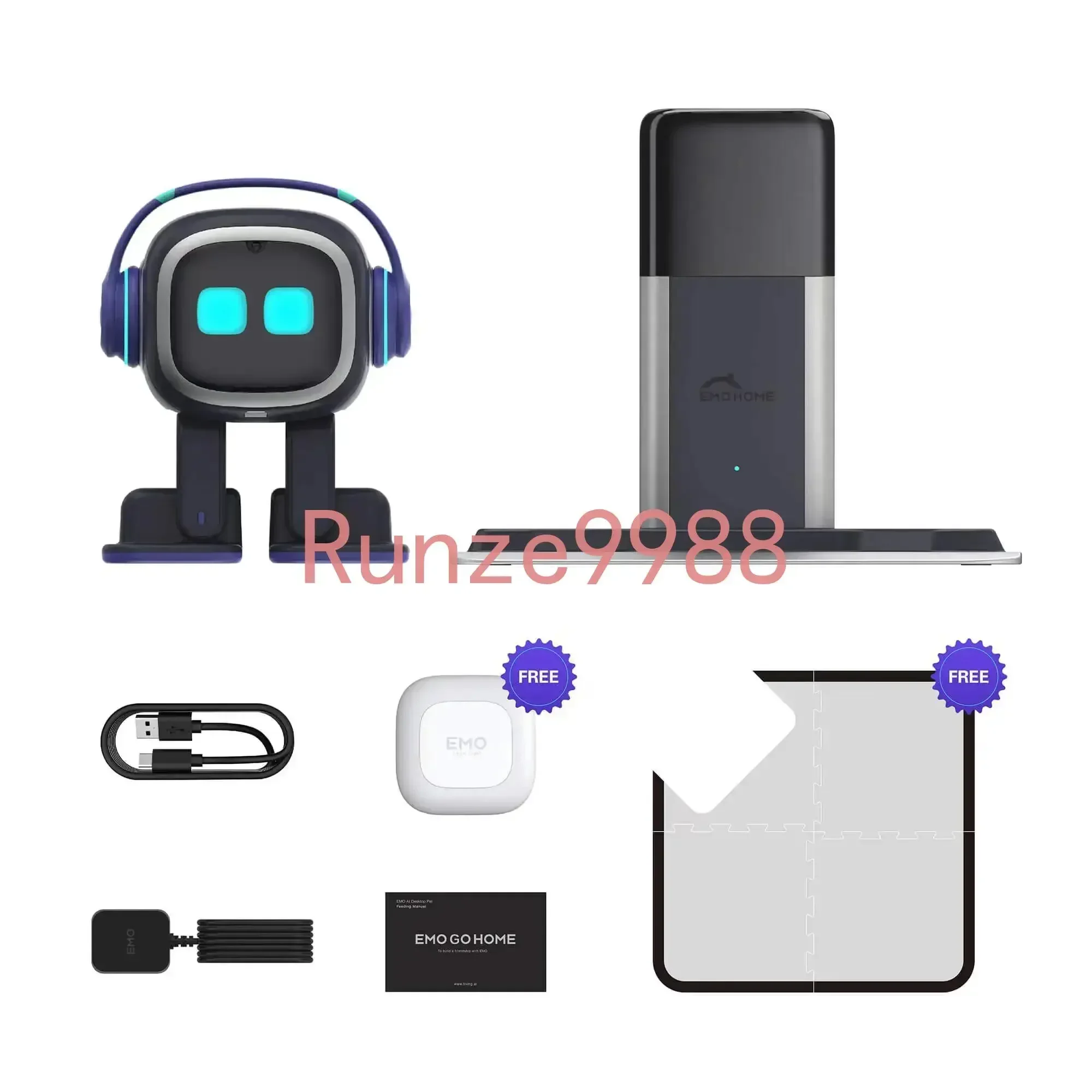 Emo Robot Intelligent Emotion Machine  Second Generation  Go Home Robot/Battery Charger