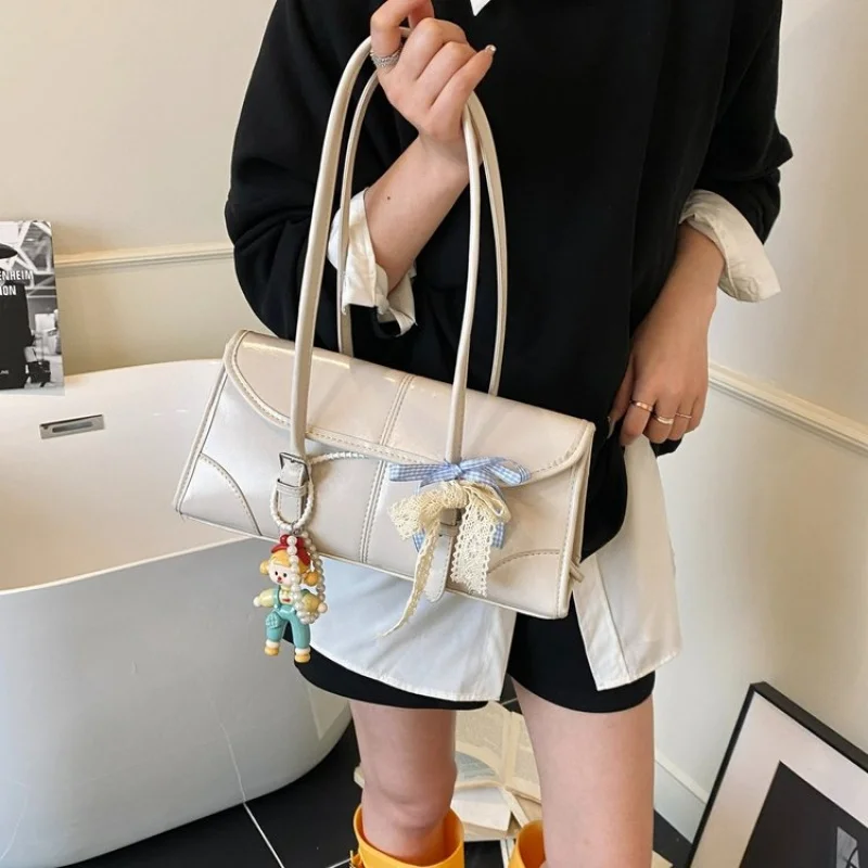

Premium Full-Grain Leather Satchel Bag For Women Vintage Shoulder Handbag Ladies Office Work Bag With Brass Hardware