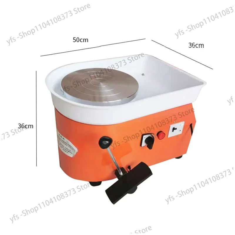 Electric Pottery Wheel Ceramic Forming Machine LCD Screen 25CM 250W With Foot Pedal Clay Art Craft DIY  Clay Sculpting Tools