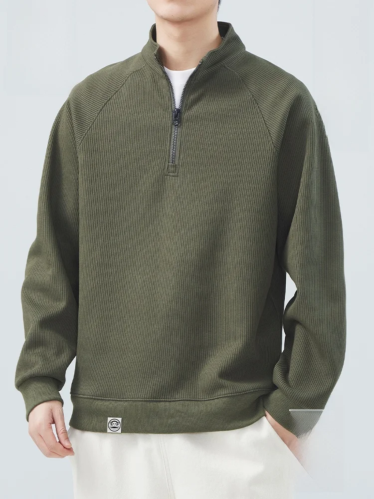 

Мужская толстовка Paul Frank свободного кроя на молнии, осень 2024, новая модная коллекция, смесь хлопка и полиэстера, защита от сминания и деформации