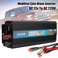 300W 1000W 2000W Sine Wave Inverter DC 12V To AC 220V Volt Converter Power Adapter USB Chargers Camper Car Accessories Univesal