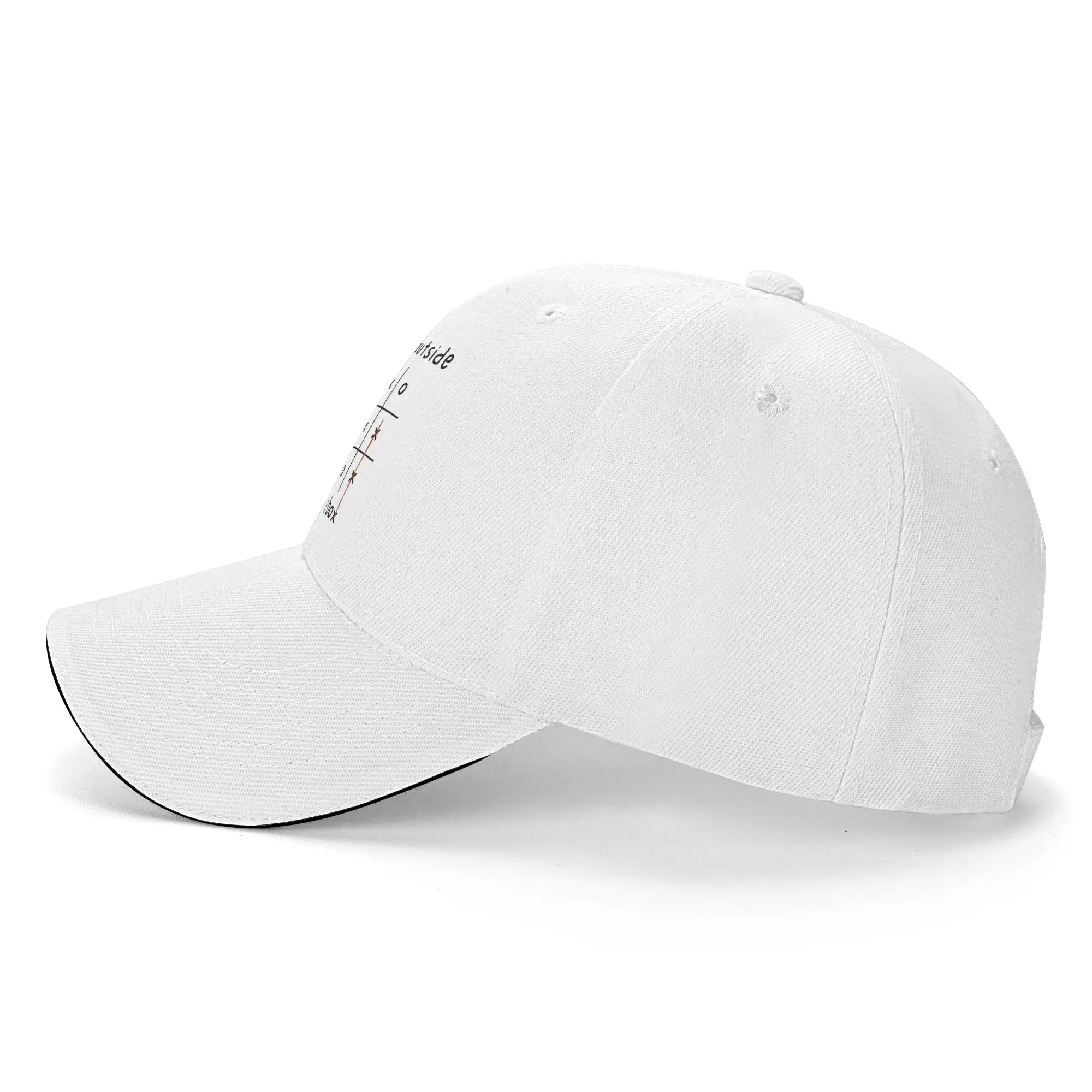 Men Women Think outside the box One liner  Sandwich Hat  , Casual Baseball Caps Polyester  Sun Caps Adjustable Racing Cap Autumn