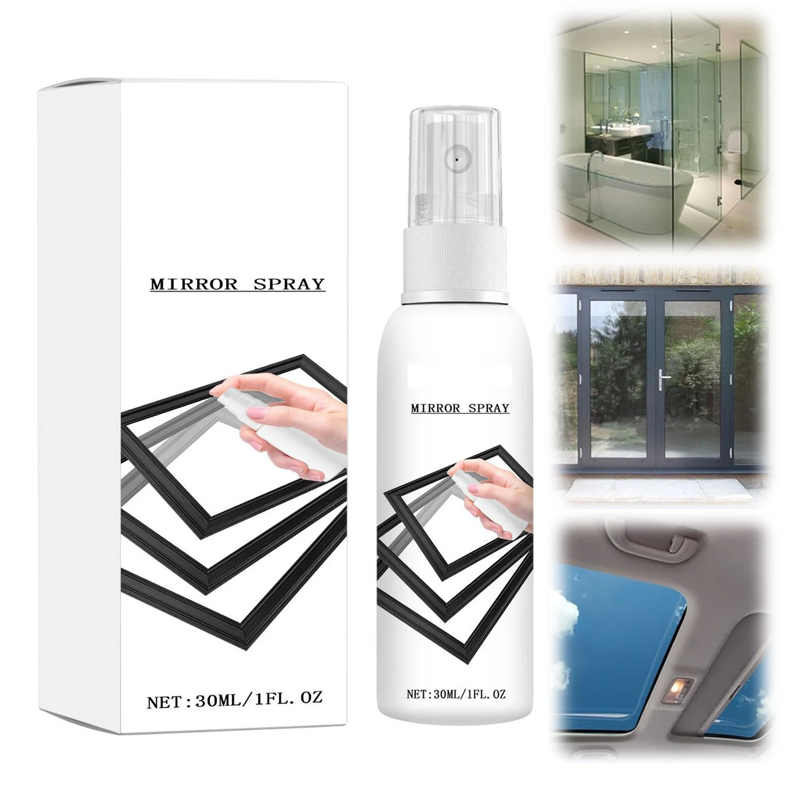 Reflective Window Spray 30 ML Easy To Apply Glass Reflective Coating Spray Glass Coating Spray for Home And Automotive Windows