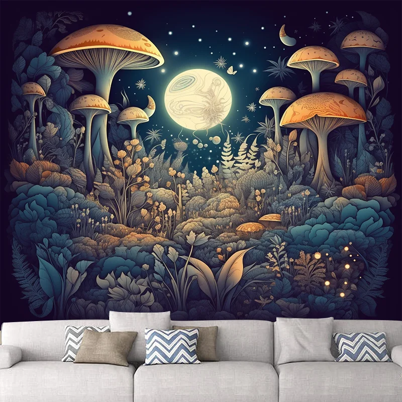 

Bring Natural Beauty Your Home with This Eco-friendly Mushroom Tapestry Experience the Magic of Glowing Mushrooms on Your Wall