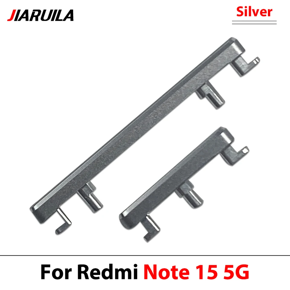 Botón lateral de volumen arriba/abajo para Xiaomi Redmi Note 15 Pro Plus Note 15 5G, botón de volumen y teclas laterales de encendido, piezas de repuesto 4