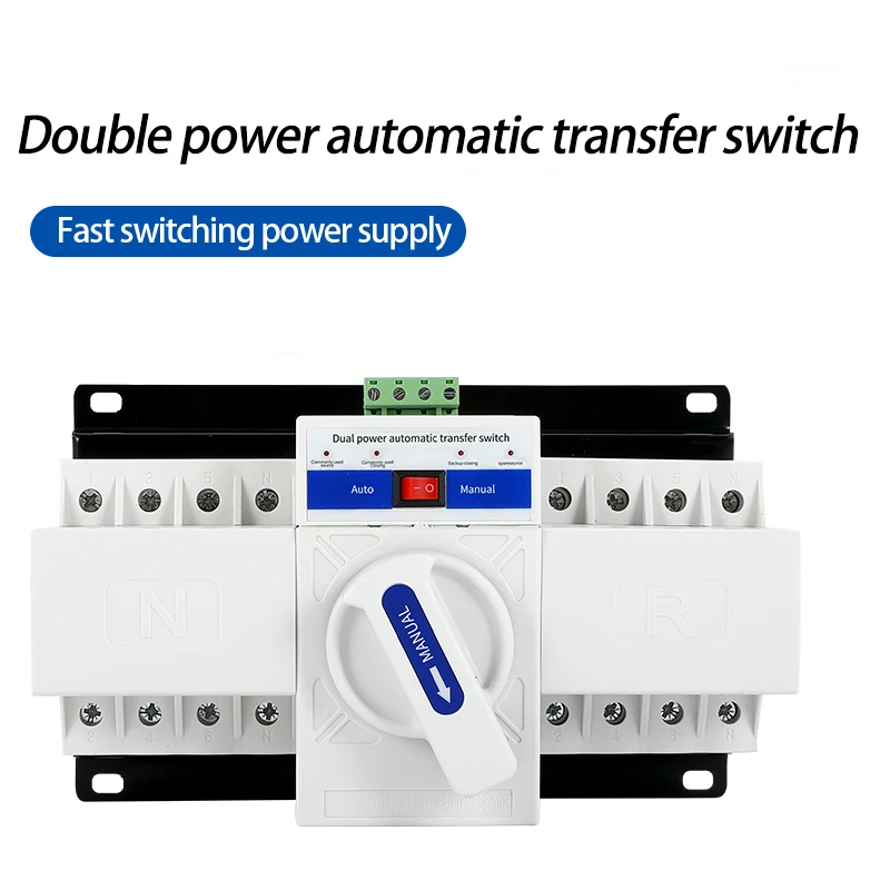 interruptor de transferencia automatico do poder duplo interruptor manual alternativo do poder agregado familiar classe do cb 220v 63a 2p 4p 01