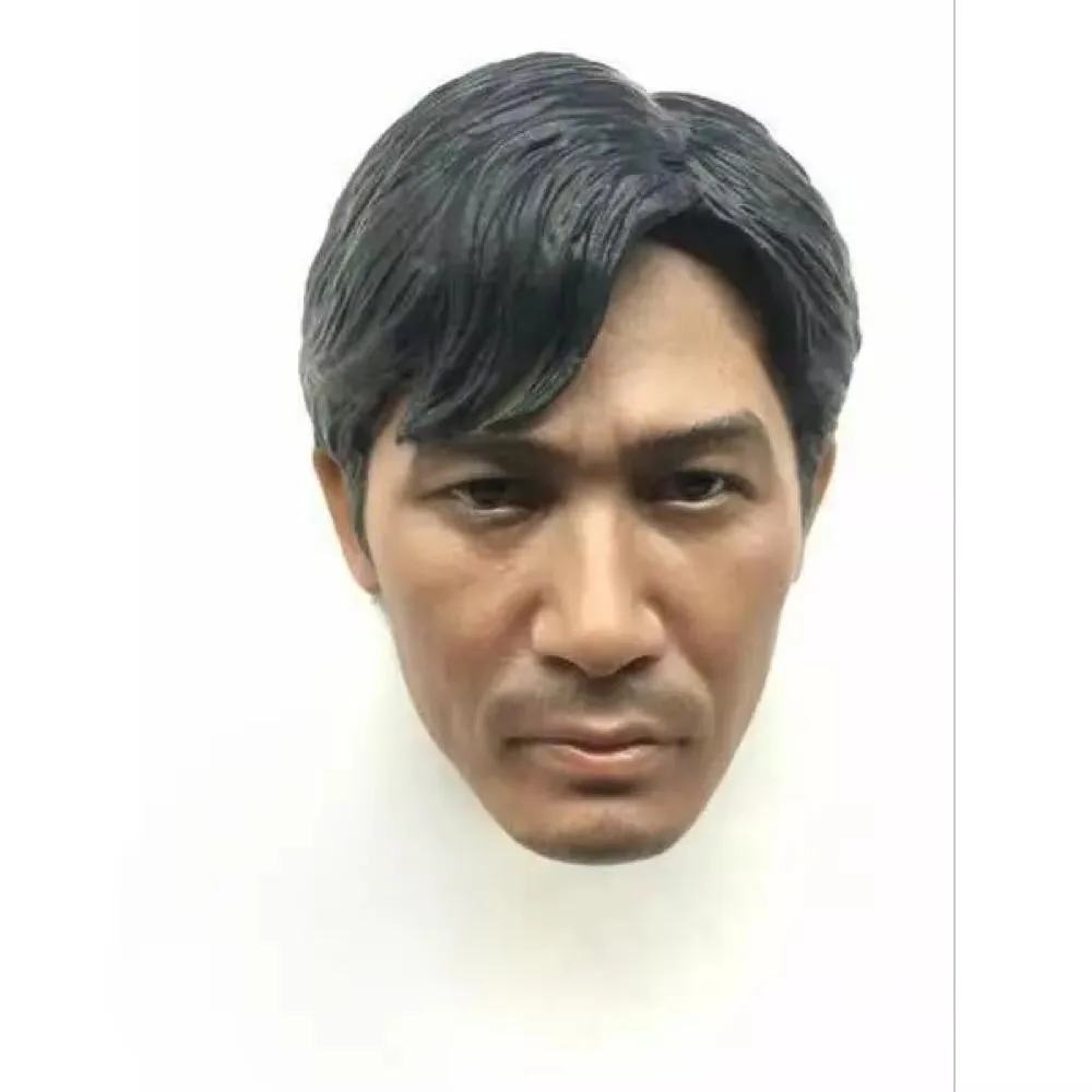 1/6 Scale Tony Leung Head Sculpt Asian Famous Actor Head Carving Fit for 12in Action Figure Phicen Tbleague Doll Toy