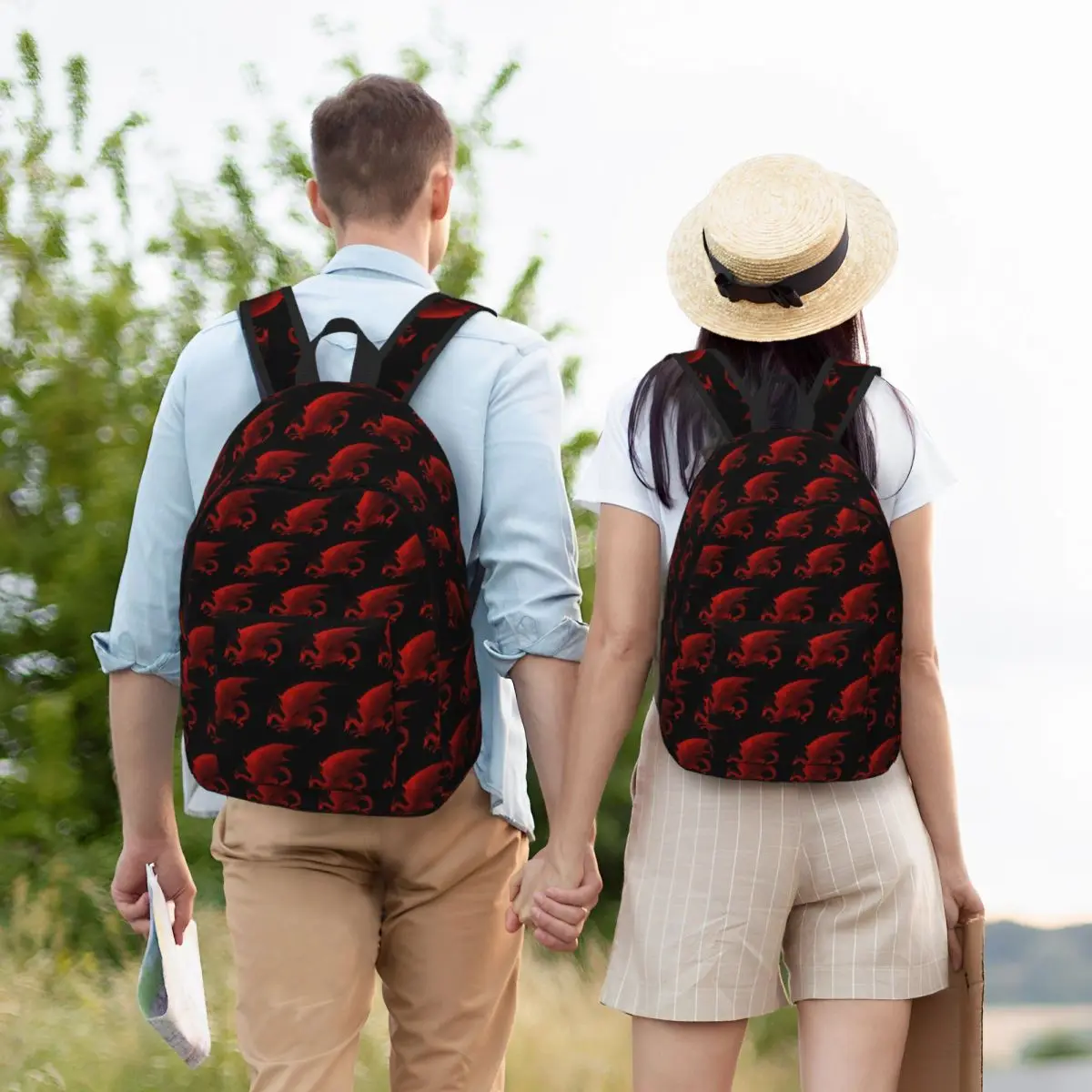 Dragon Age Origins Blood Dragon V2 Mochila para estudiantes, mochila escolar, mochila de viaje para senderismo, mochila para hombres y mujeres, bolsos de hombro