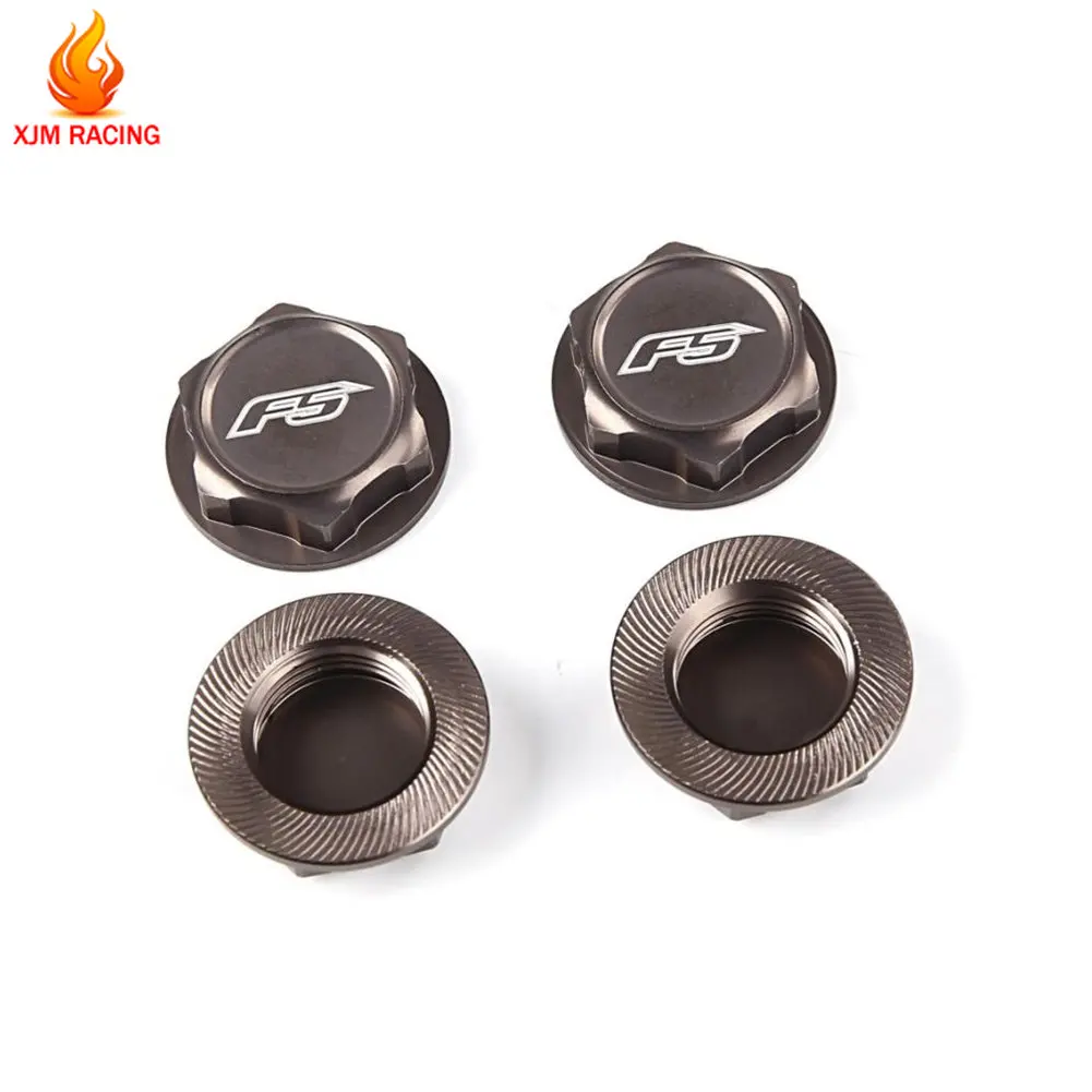 

Rc Car CNC Aluminum Closed Wheel Tire Nut 4PCS/Set for 1/5 ROVAN ROFUN F5 MCD XS-5 Racing Truck Remote Control Car Parts