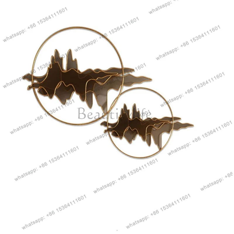 

New Chinese metal three-dimensional wrought iron soft decoration entrance aisle wall decoration