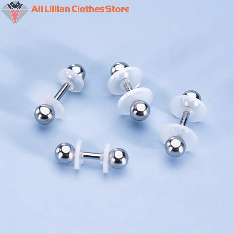 New.10Pcs 3/5/7/9MM Jewelry Silicone Pad Piercing Healing Discs Set Flexible Anti Hyperplasia Flat Clear  Grade Silicone