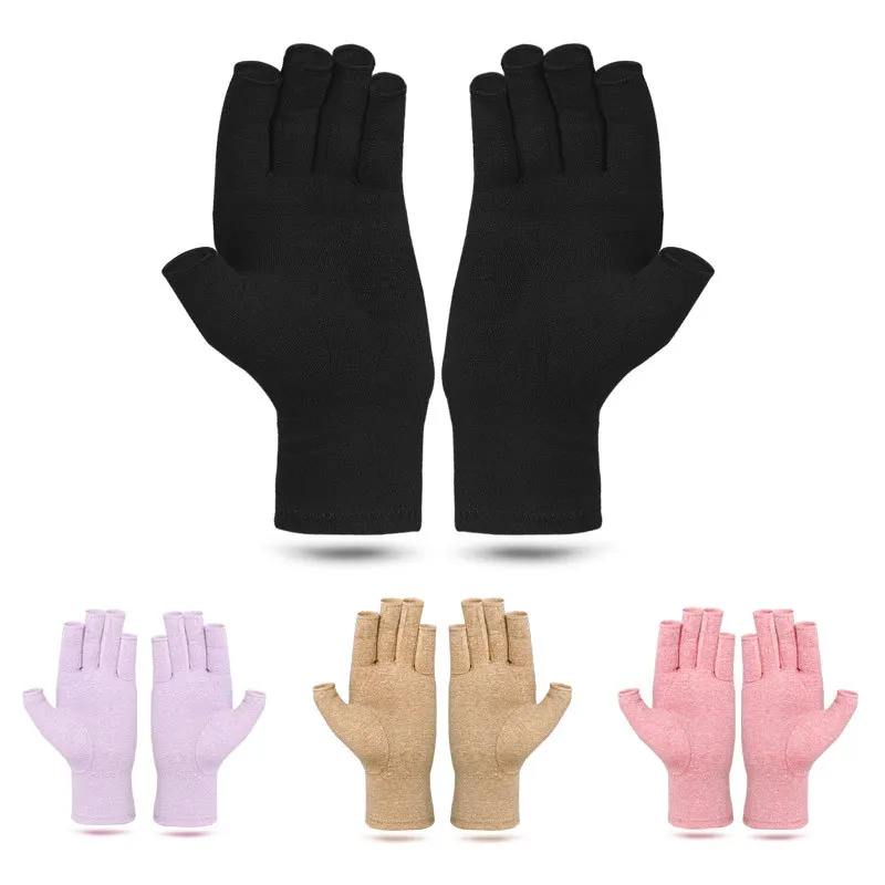 

New 2024 Relieve Hand Discomfort with 1pair Half-finger Compression Gloves for Adult Cycling Gloves Protective Baseball Gloves