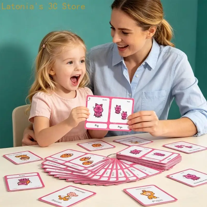 Vokabelkarten für Vorschulkinder, Nomen, Singular, Plural, Nomen, Bildkarten, X3UB – Detail 9