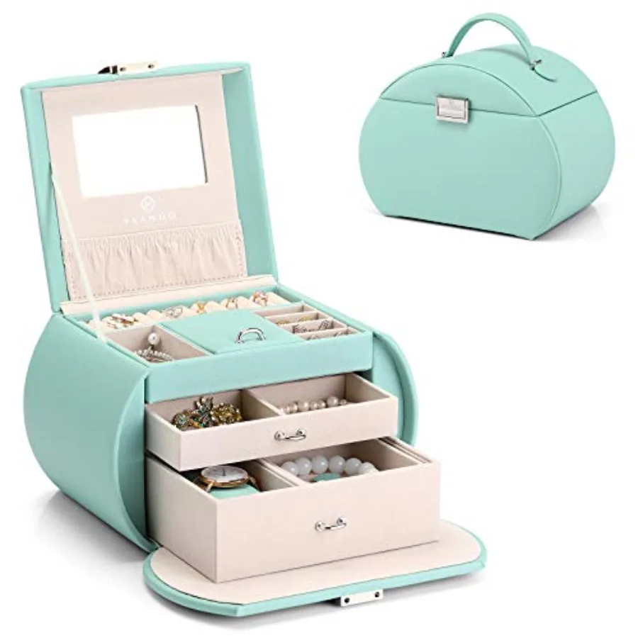 

Princess Style Jewelry Box for Girls Jewelry Box Girls 12-14 3-Layer Jewelry Box with Mirror Little Girls Jewelry Box 8-12 Chri