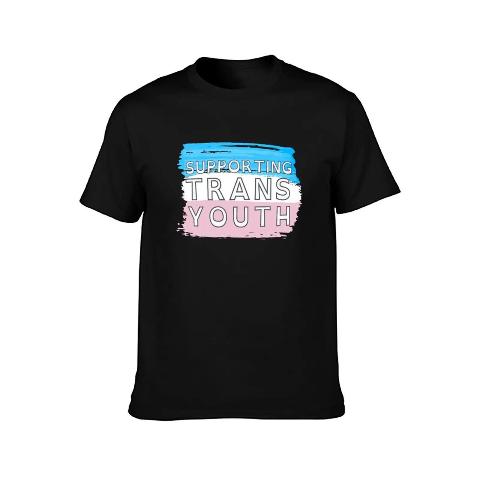 Supporting Trans Youth - Paint T-Shirt Personalized t-shirt quick-drying sweat quick drying mens clothes