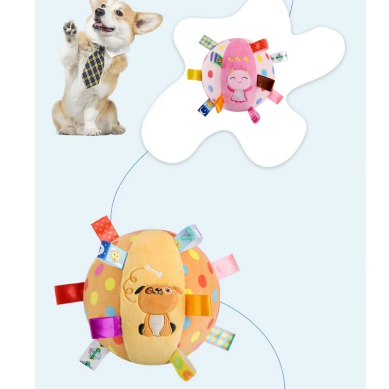 สุนัข Chew ของเล่น Squeaker Tug-of-war ดึงและดึง-การฝึกอบรมของเล่นสำหรับสุนัขขนาดกลางขนาดเล็ก Bouncing-Drop Shipping