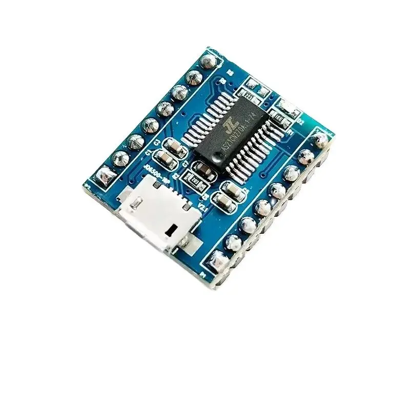 JQ6500 voice module MP3 module MCU serial port control broadcast one-on-one 5-way control music IC