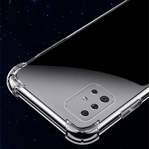 Clear Cover For Samsung Galaxy A51 A71 A10 A20 A20e A20s A30 A30s A40 A50 A70 A11 A21s A31 A41 A80 A90 Transparent Silicone Case