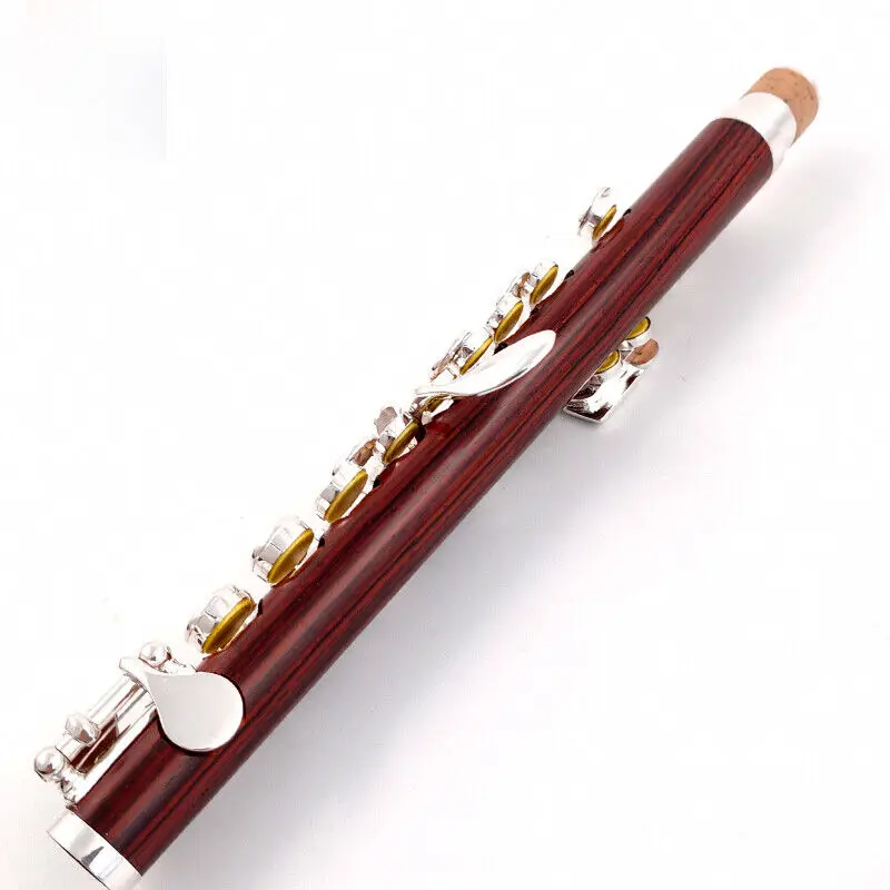 Rosewood piccolo C key cupronickel half flute silver plated ebony MPC-168