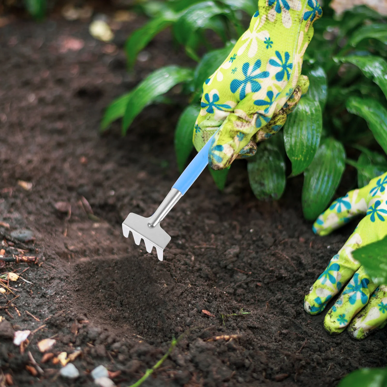

3pcs Stainless Steel Planting Shovels Set Non-Skid Ergonomic Handle For Garden Soil Loosening Fertilizing Weeding Transplanting