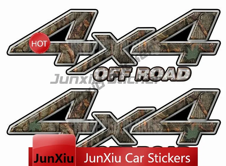 2 Stück 4x4 Offroad Pink Camo Aufkleber für LKW-Ladefläche und Heckklappe, Vinyl-Grafiken, 4x4 Offroad Mountain Vinyl-Aufkleber Zubehör Motor – Detail 1