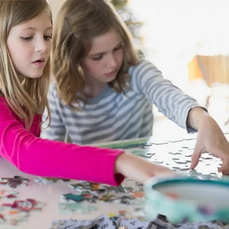 75*50cm quebra-cabeça de madeira 1000 pçs filhotes animais adulto brinquedos de entretenimento educativo presente de natal jogo da família