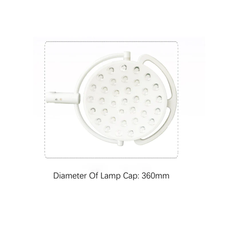 Durable Hanging Pendant Ceiling Mounted LED Single Dome Veterinary Operation Shadowless Surgical Light for Pet Clinic Surgical