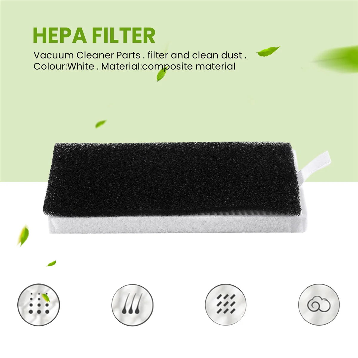 Neabot Q11 로봇 진공 청소기용 헤파 필터 교체 부품 액세서리, 10 개