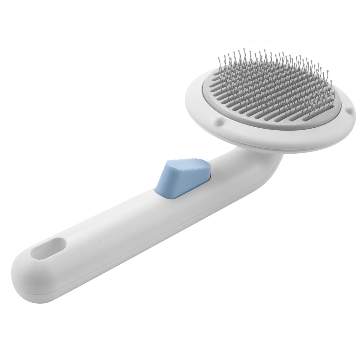 Pet Comb Hair Removal Brush Cat Dog Hair Removal Massage UFO Flying Saucer Self-Cleaning Comb Cleaning Supplies(White)