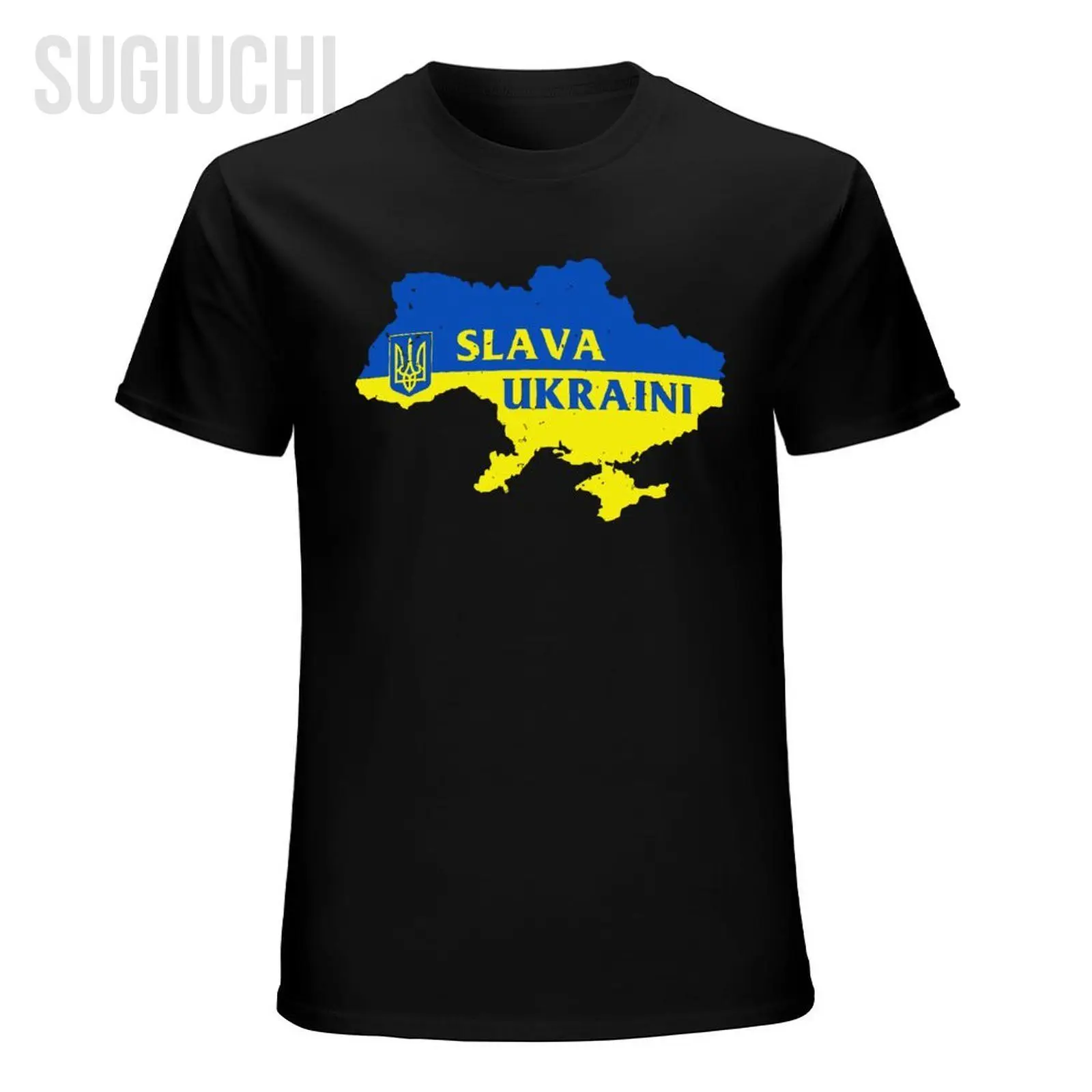 للجنسين الرجال خمر سلافا أوكرانيا الأوكرانية خريطة التي شيرت تيز تي شيرت النساء الفتيان 100% القطن تي شيرت