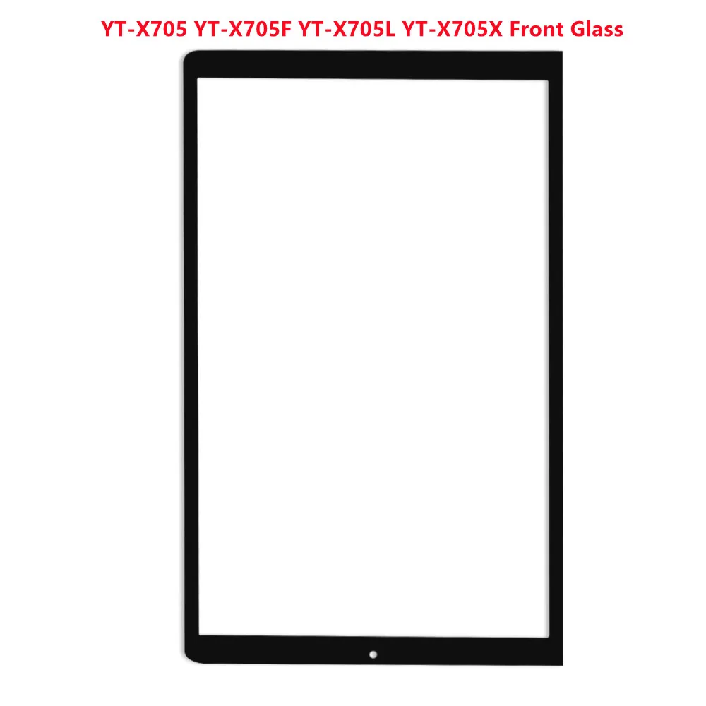 New Original LCD Display Outer Touch Glass For Lenovo Yoga Smart Tab YT-X705 YT-X705F YT-X705L YT-X705X Front Glass With OCA