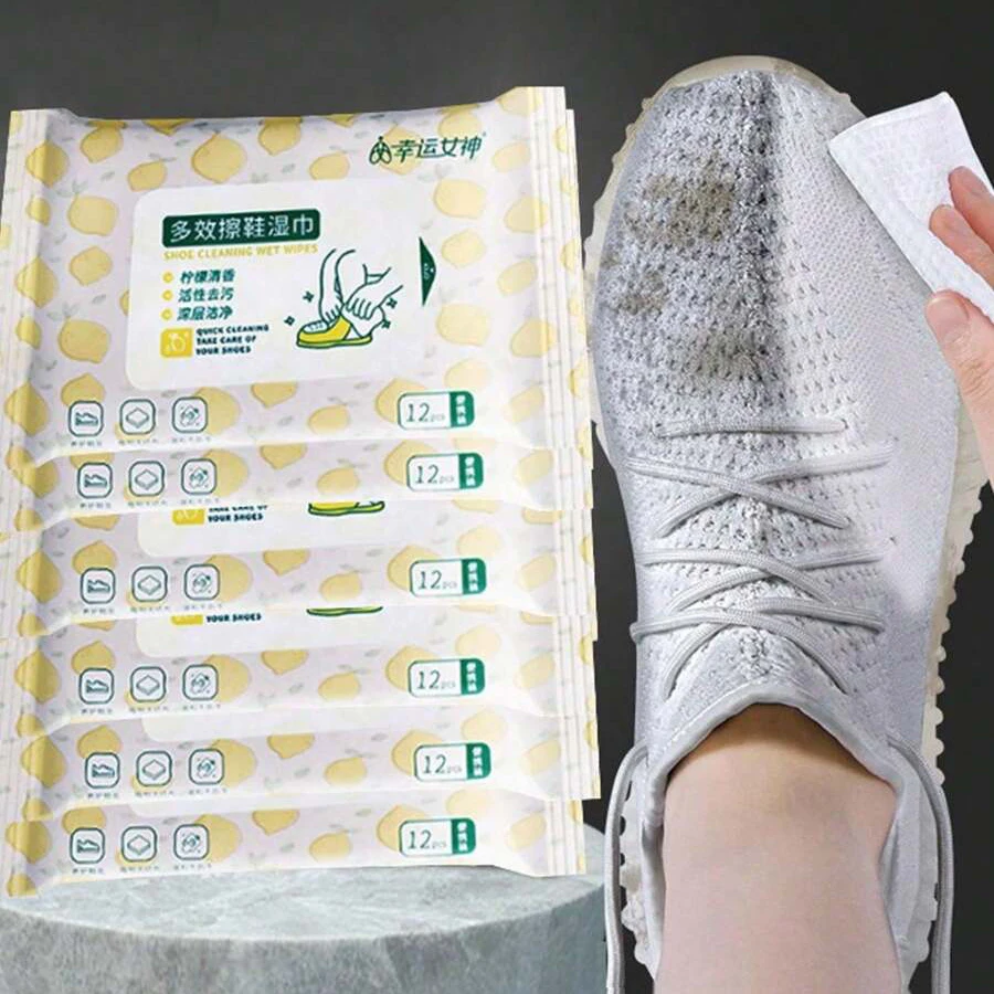 Disposable Shoes Cleaning Wipes Portable Sneaker Quick Wipe Cleaning Tools Shoe Cleaner Eraser and Refresher 12/36/60/96/120PCS