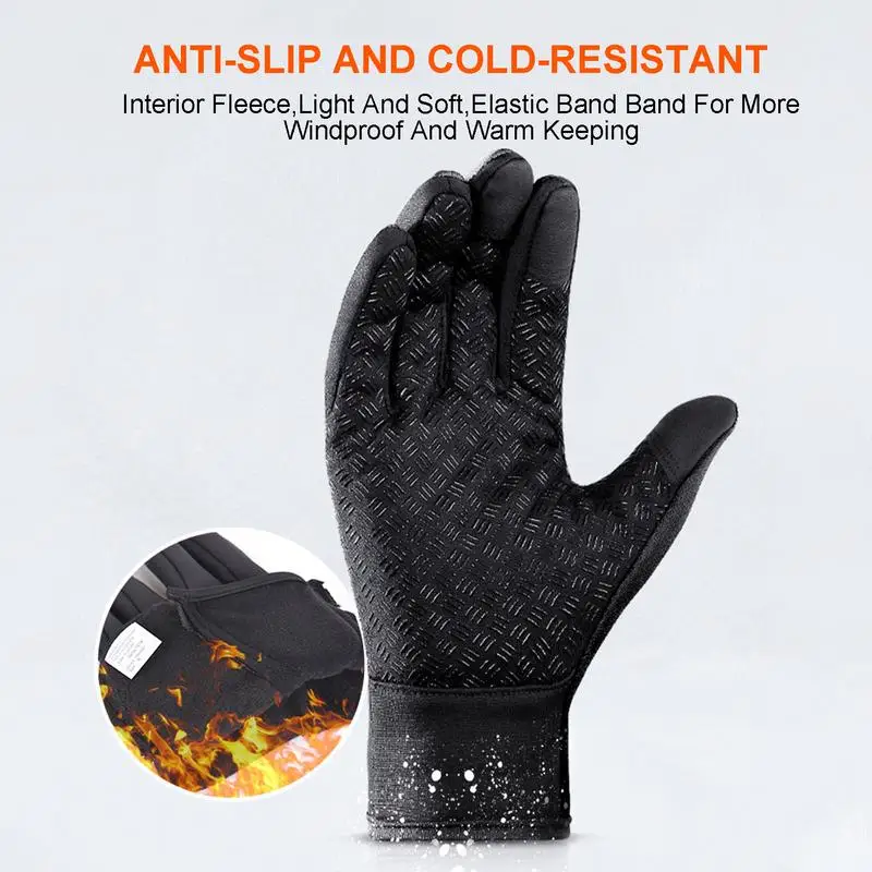 Gants thermiques chauffants coupe-vent pour écran tactile, mitaines de moto USB, chauffe-mains coordonnants