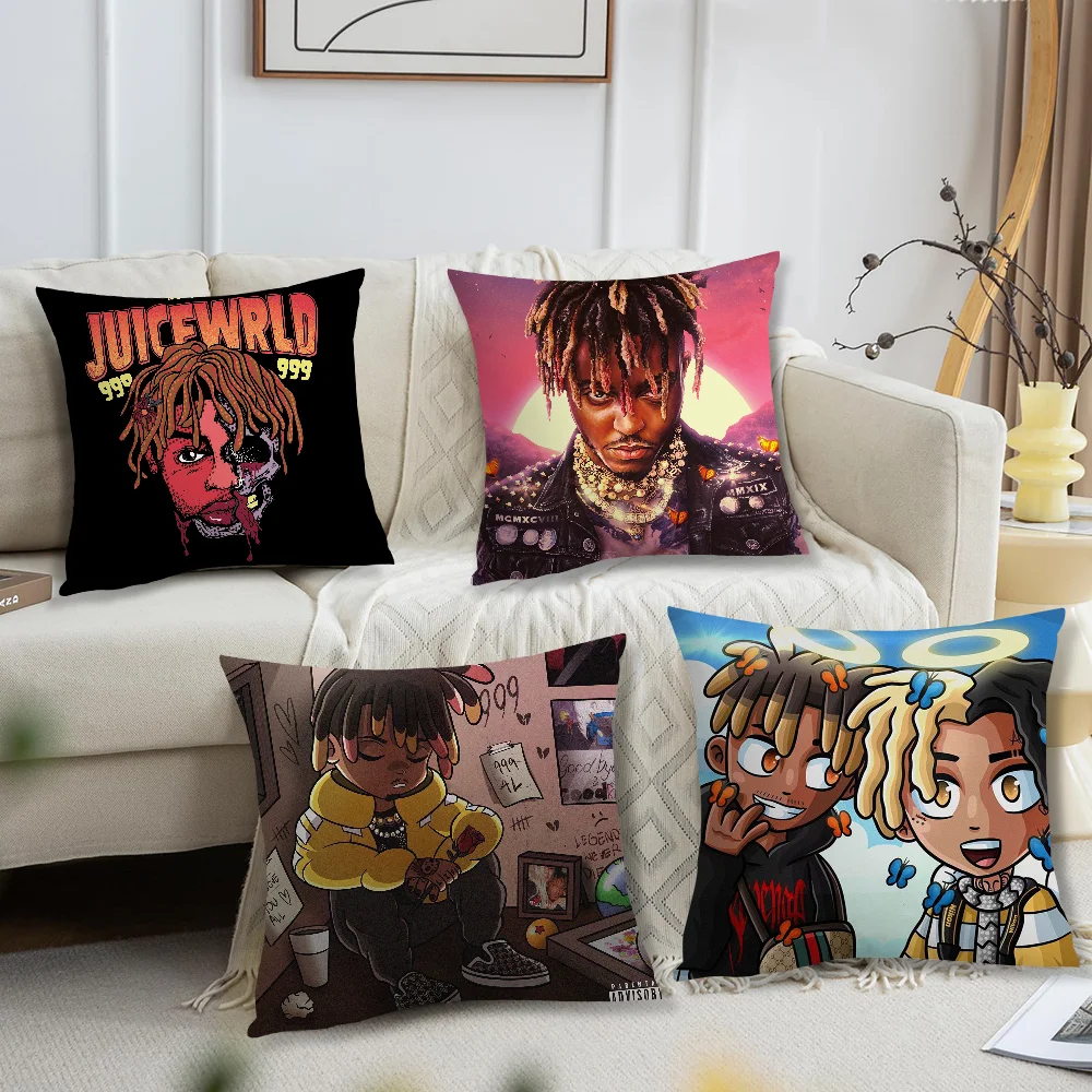Federa per cuscino Fan Style Square Home J-Juice Rapper W-WRLD 999 Decor Fodera per cuscino Design stampato