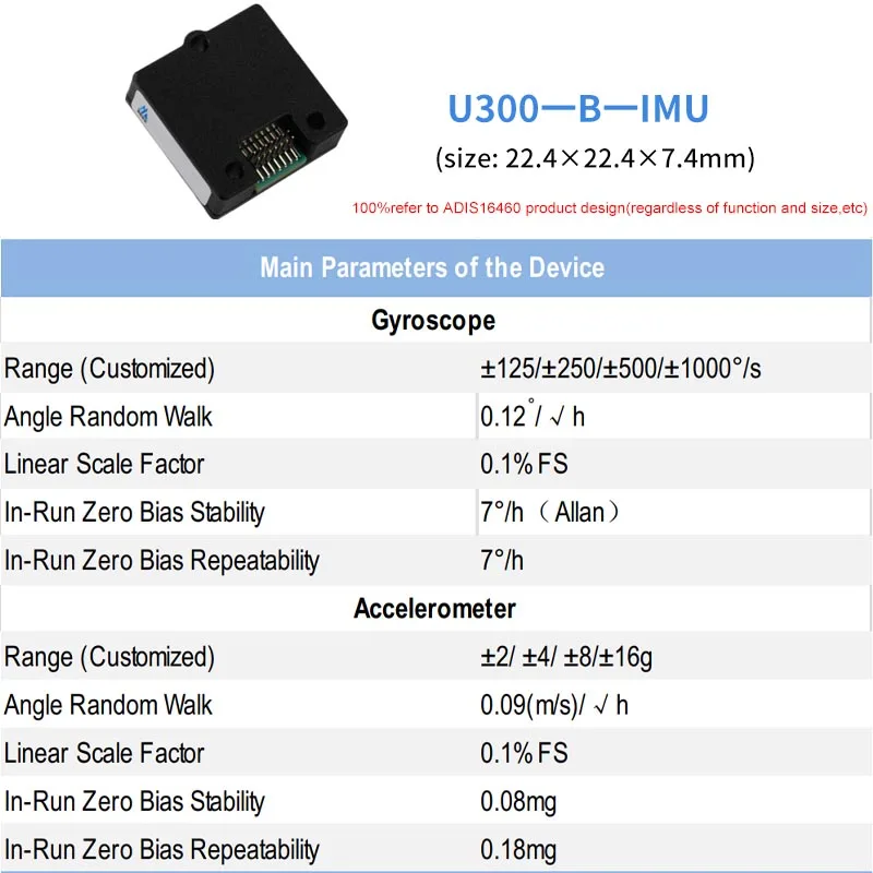 Alternative ADIS16460 mems imu Inertial System Device Sensor fusion for Smart Agriculture Applications Unmanned Vehicle