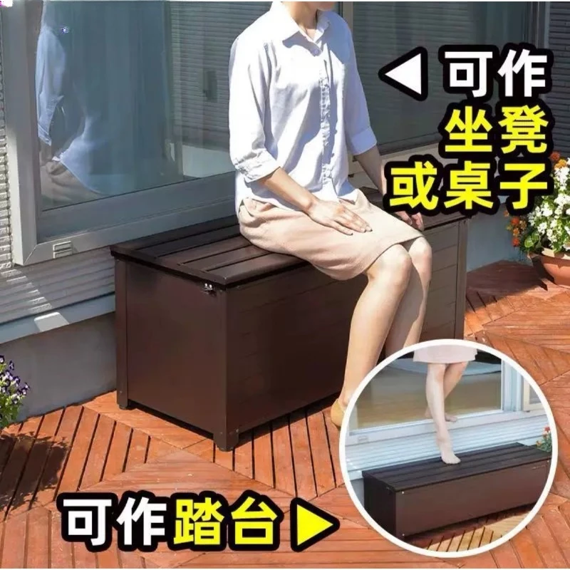 Family villa rain-proof, sun-proof and dust-proof storage cabinet, balcony courtyard utility cabinet