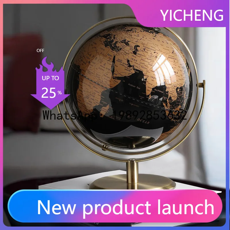 

PYJ multilingual metal bracket globe geography teaching supplies home ornament light luxury