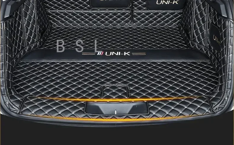 

we Accessories For Changan UNI-K UNIK 2021-2023 Car Trunk Protection PU Leather Mat Catpet Interior Modification Cover Part Auto
